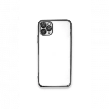 Apple iPhone 11 Pro Max Kılıf Razer Lensli Silikon - Gümüş