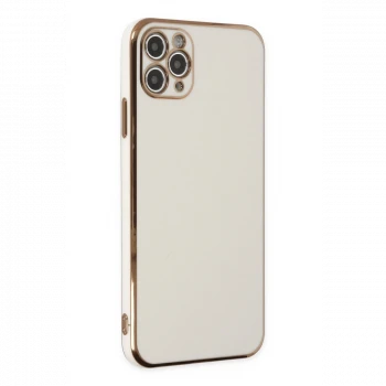 Apple iPhone 11 Pro Max Kılıf Volet Silikon - Beyaz
