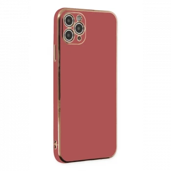 Apple iPhone 11 Pro Max Kılıf Volet Silikon - Kırmızı