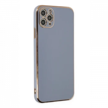Apple iPhone 11 Pro Max Kılıf Volet Silikon - Mavi