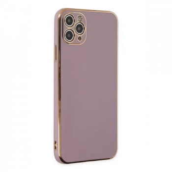 Apple iPhone 11 Pro Max Kılıf Volet Silikon - Mor