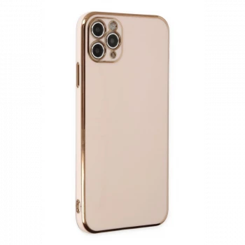 Apple iPhone 11 Pro Max Kılıf Volet Silikon - Pembe