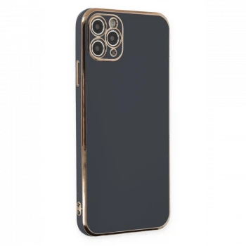 Apple iPhone 11 Pro Max Kılıf Volet Silikon - Siyah