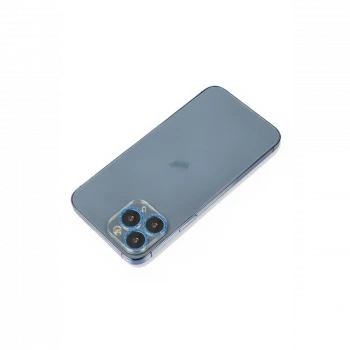 Apple iPhone 11 Pro Max Shine Kamera Lens Koruma Cam - Mavi