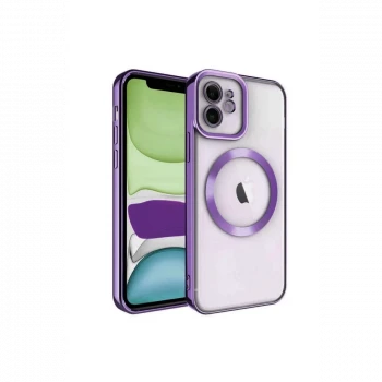 Apple iPhone 12 Kılıf Kross Magneticsafe Kapak - Mor