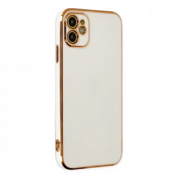 Apple iPhone 12 Kılıf Volet Silikon - Beyaz