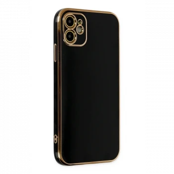 Apple iPhone 12 Kılıf Volet Silikon - Siyah