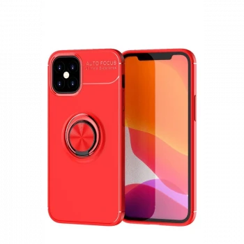 Apple iPhone 12 Mini Kılıf Range Yüzüklü Silikon - Kırmızı