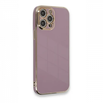 Apple iPhone 12 Pro Kılıf Volet Silikon - Mor