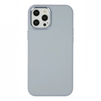 Apple iPhone 12 Pro Max Kılıf Asya Deri Silikon - Sierra Blue