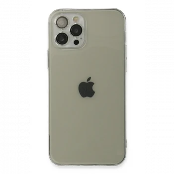 Apple iPhone 12 Pro Max Kılıf Fly Lens Silikon - Şeffaf