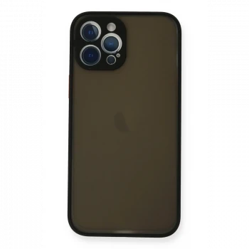 Apple iPhone 12 Pro Max Kılıf Montreal Silikon Kapak - Siyah