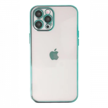 Apple iPhone 12 Pro Max Kılıf Razer Lensli Silikon - Yeşil