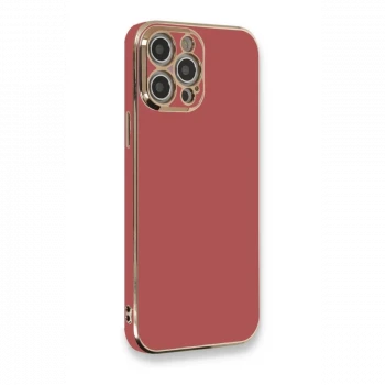 Apple iPhone 12 Pro Max Kılıf Volet Silikon - Kırmızı