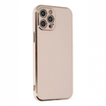 Apple iPhone 12 Pro Max Kılıf Volet Silikon - Pembe