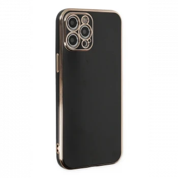 Apple iPhone 12 Pro Max Kılıf Volet Silikon - Siyah