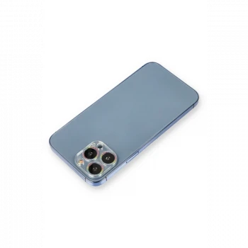 Apple iPhone 12 Pro Max Shine Kamera Lens Koruma Cam - Rainbow