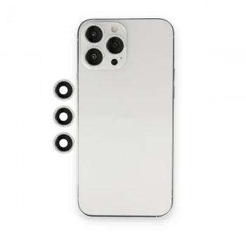 Apple iPhone 12 Pro Shine Kamera Lens - Gümüş
