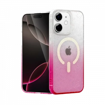 Apple iPhone 12 Pummel Shiny Magsafe Kapak - Pembe