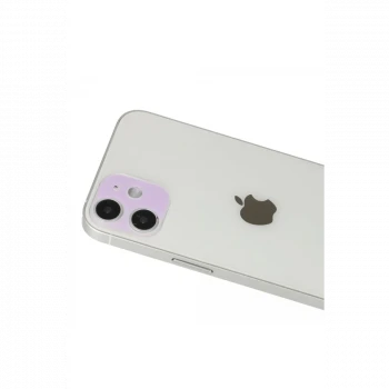 Apple iPhone 12 Rainbow Kamera Lens Koruma Cam - Mor
