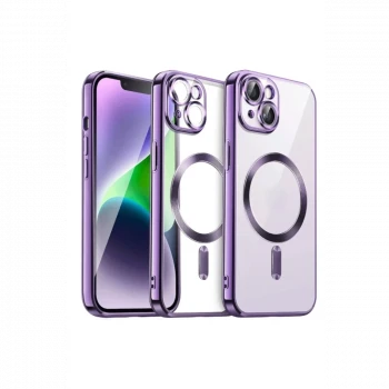 Apple iPhone 13 Kılıf Kross Magneticsafe Kapak - Mor