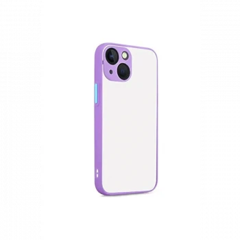 Apple iPhone 13 Kılıf Montreal Silikon Kapak - Mor