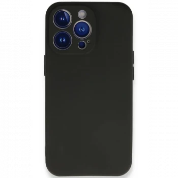 Apple iPhone 13 Pro Kılıf First Silikon - Siyah