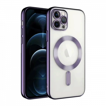 Apple iPhone 13 Pro Kılıf Kross Magneticsafe Kapak - Mor