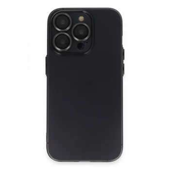 Apple iPhone 13 Pro Kılıf Luko Lens Silikon - Siyah