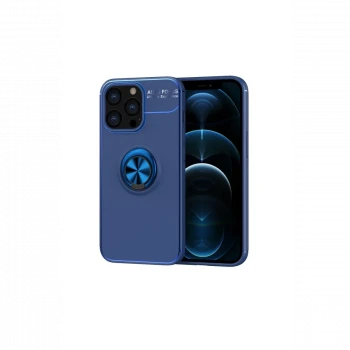 Apple iPhone 13 Pro Kılıf Range Yüzüklü Silikon - Mavi