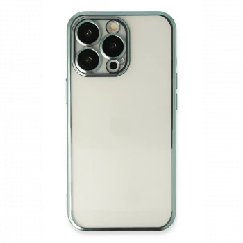 Apple iPhone 13 Pro Kılıf Razer Lensli Silikon - Yeşil