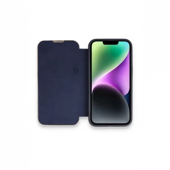 Apple iPhone 13 Pro Max Kılıf Dolpin Kapaklı - Lacivert