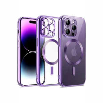 Apple iPhone 13 Pro Max Kılıf Kross Magneticsafe Kapak - Mor
