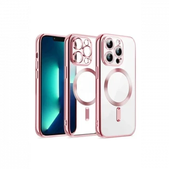 Apple iPhone 13 Pro Max Kılıf Kross Magneticsafe Kapak - Rose