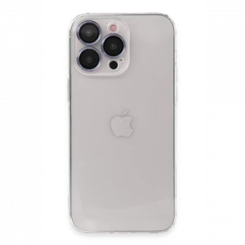 Apple iPhone 13 Pro Max Kılıf Luko Lens Silikon - Sierra Blue