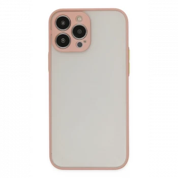 Apple iPhone 13 Pro Max Kılıf Montreal Silikon Kapak - Pembe