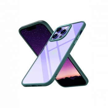 Apple iPhone 13 Pro Max Kılıf Power Silikon - Koyu Yeşil