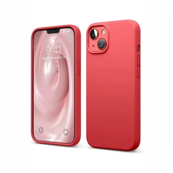 Apple iPhone 14 Kılıf First Silikon - Kırmızı