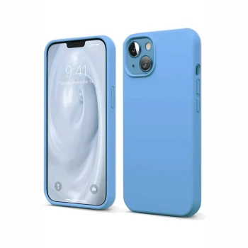 Apple iPhone 14 Kılıf First Silikon - Mavi
