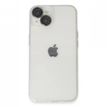 Apple iPhone 14 Kılıf Luko Lens Silikon - Siyah