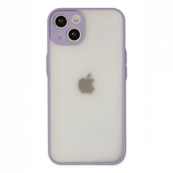 Apple iPhone 14 Kılıf Montreal Silikon Kapak - Mor