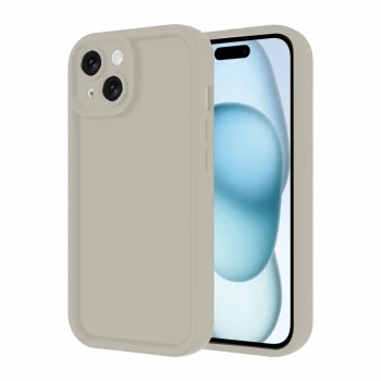 Apple iPhone 14 Kılıf Viera Silikon - Krem