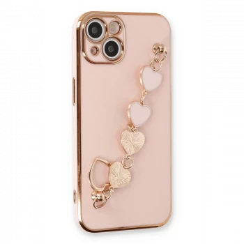 Apple iPhone 14 Plus Kılıf Esila Silikon - Pudra