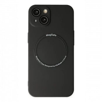 Apple iPhone 14 Plus Kılıf Jack Magneticsafe Lens Silikon - Siyah
