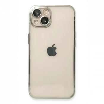 Apple iPhone 14 Plus Kılıf Razer Lensli Silikon - Gümüş