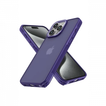 Apple iPhone 14 Pro Kılıf Elegant Kapak - Derin Mor