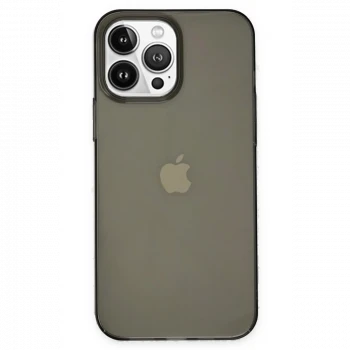 Apple iPhone 14 Pro Kılıf Pc Sert Şeffaf Kapak - Siyah