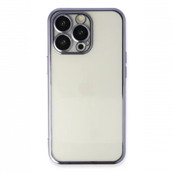 Apple iPhone 14 Pro Kılıf Razer Lensli Silikon - Mor