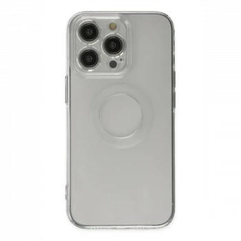 Apple iPhone 14 Pro Kılıf Santa Lens Silikon - Şeffaf