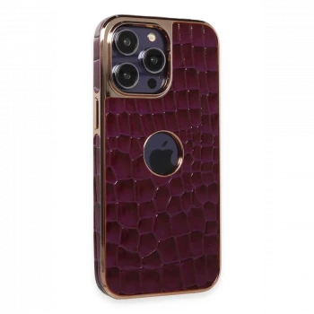 Apple iPhone 14 Pro Kılıf Snake Kapak - Derin Mor